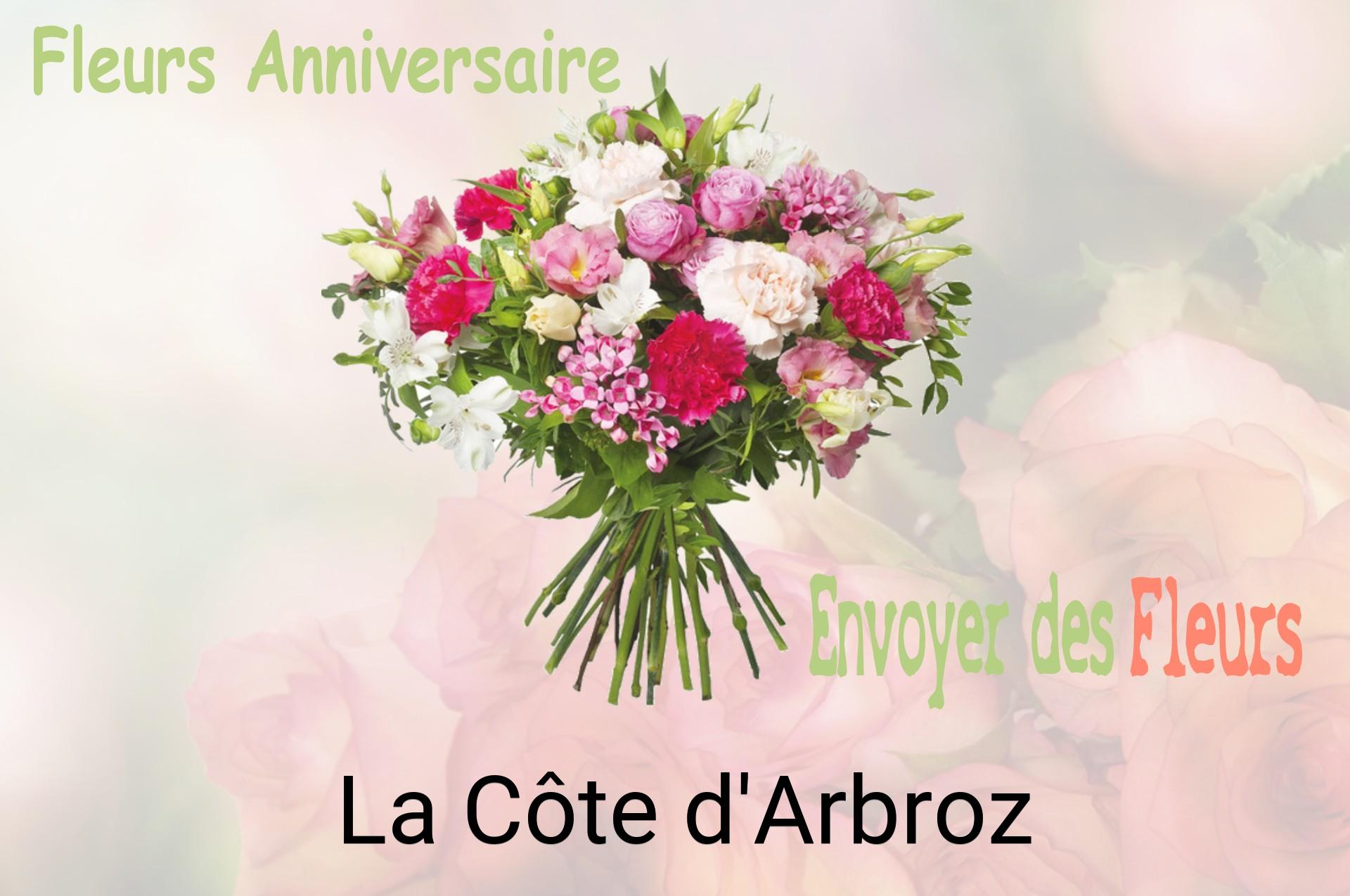 Bouquet de fleurs d’anniversaire livré à La Côte-d'Arbroz