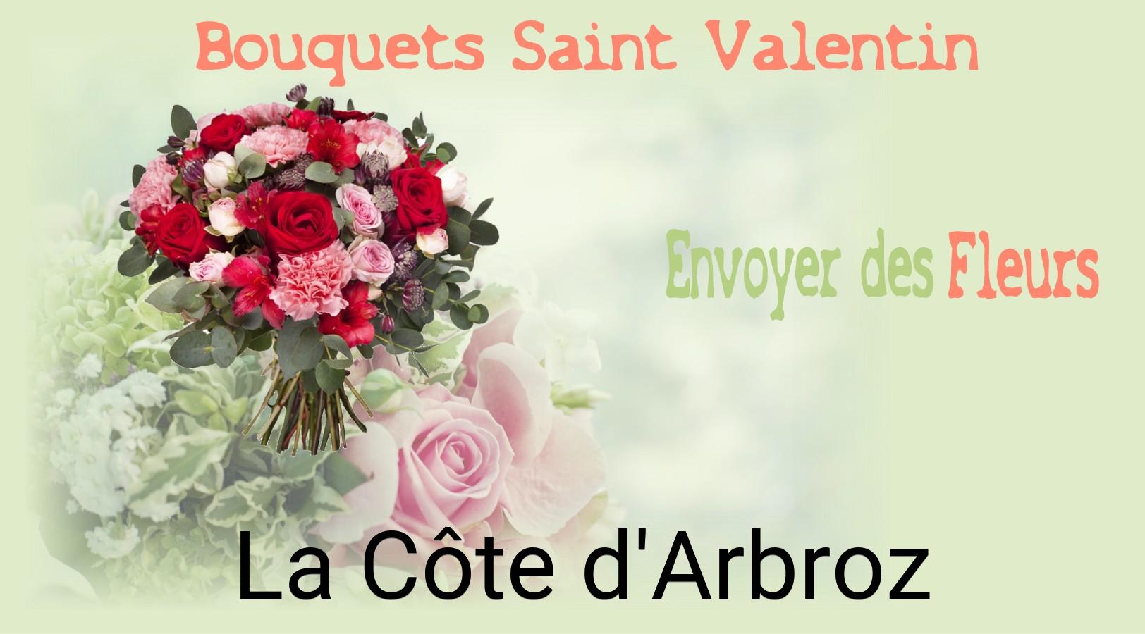 Roses de Saint-Valentin livrées à La Côte-d'Arbroz